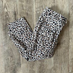 Leopard Print Slacks - J Crew - Size 4